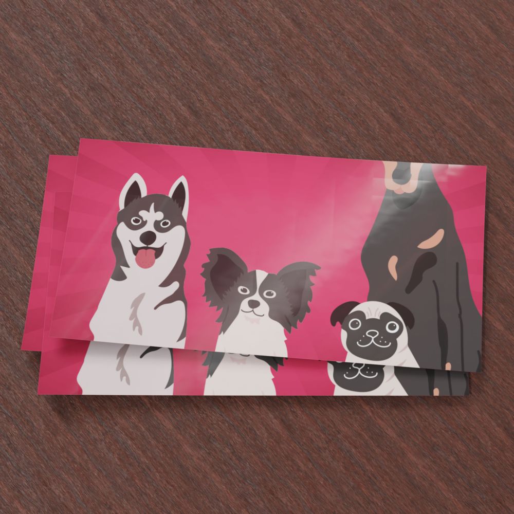 4x2 Horizontal Rectangle Stickers (8 sq. inches)