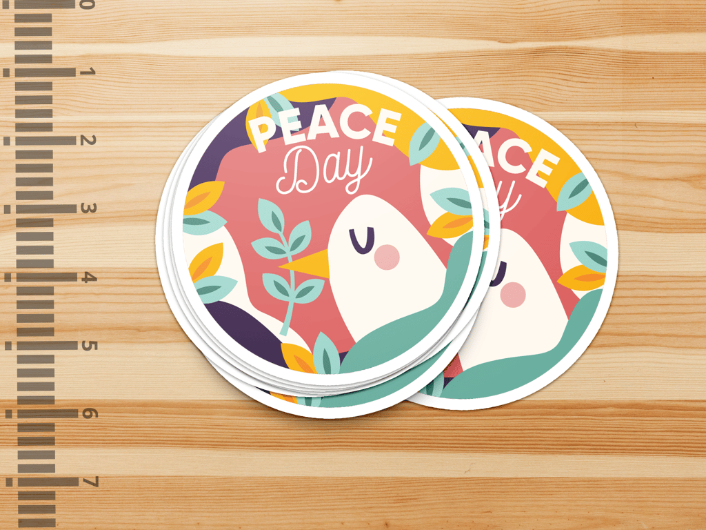 4.5 Inch Round Stickers (20.25 sq. inches)