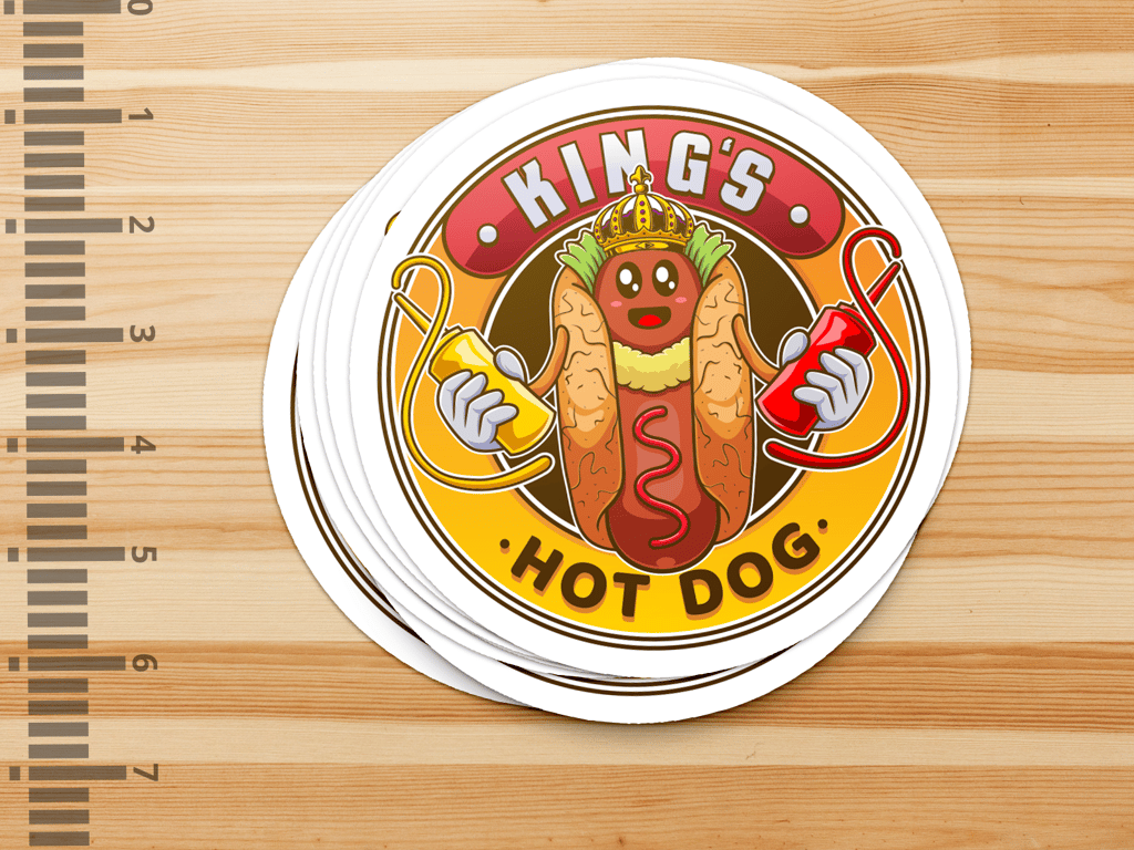 5.5 Inch Round Sticker (30.25 sq. in)