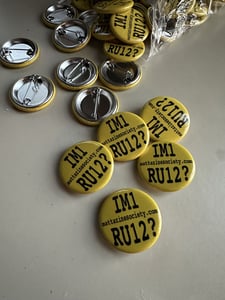 Photo from mattazinesociety of their 1.25 Round Custom Buttons