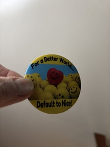 Photo from Heather Concoff of their 2.25 Inch Round Custom Buttons