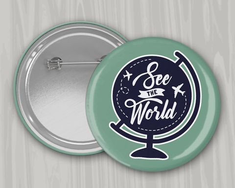 3.5 Inch Round Custom Pinback Buttons