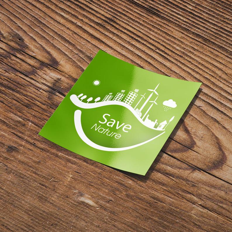 2.5" Square Sticker (6.25 sq. inches)