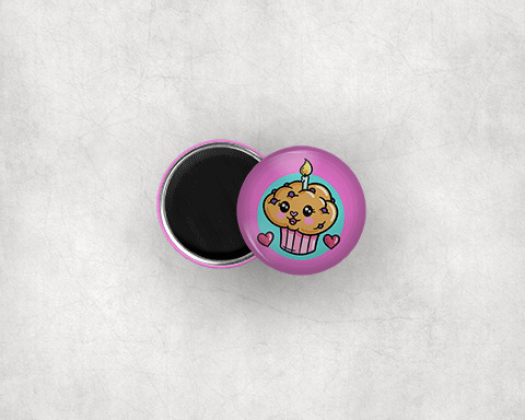 1" Round Custom Printed Button Magnets